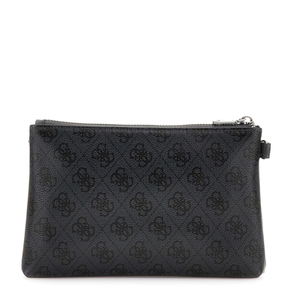 Τσαντάκι Χειρός GUESS Hull Mini Pouch PMHULOP5237 Μαύρο