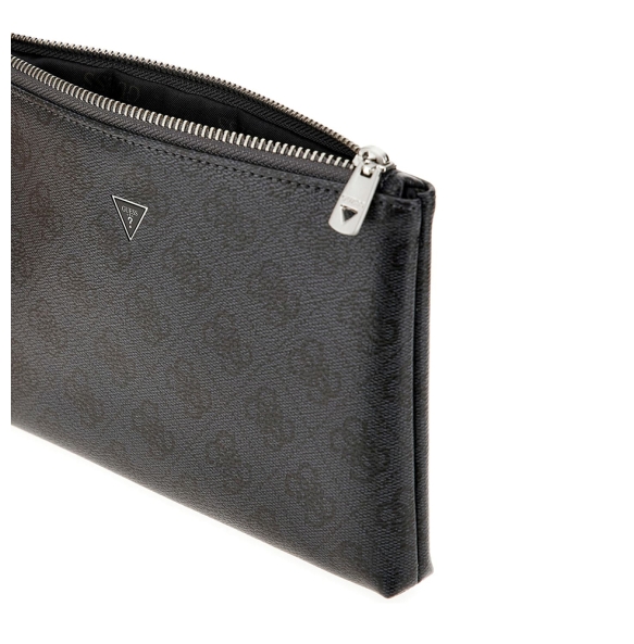 Τσαντάκι Χειρός GUESS Hull Mini Pouch PMHULOP5237 Μαύρο