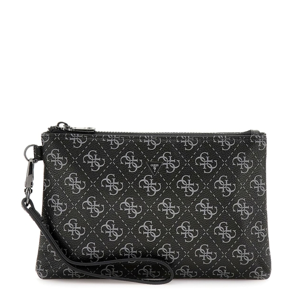 Τσαντάκι Χειρός GUESS Hull Mini Pouch PMHULOP5237 Γκρι