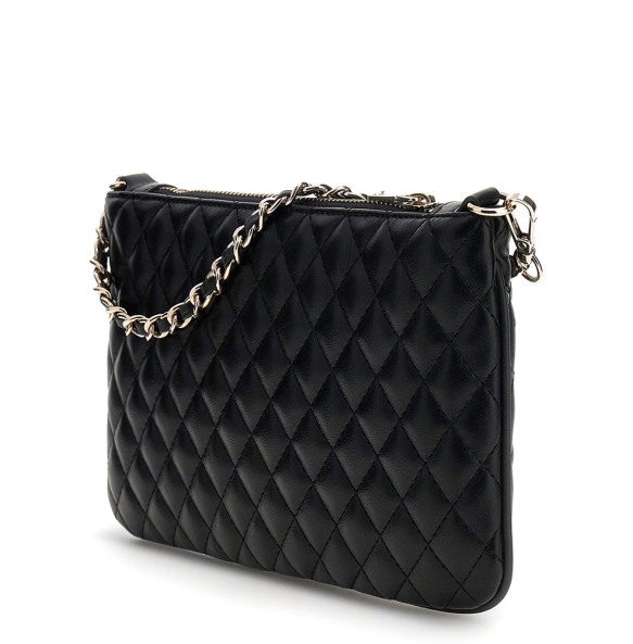 Τσαντάκι GUESS Flat Pouch PW7556P6174 Μαύρο Τσαντάκι GUESS Flat Pouch PW7556P6174 Μαύρο