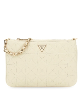 Πορτοφόλι - Τσαντάκι GUESS Flat Pouch PW7568P6274 Kρεμ