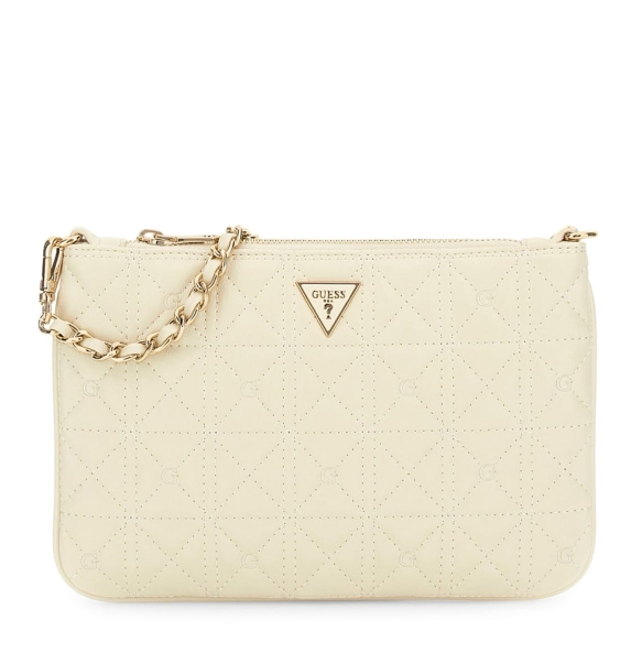 Πορτοφόλι - Τσαντάκι GUESS Flat Pouch PW7568P6274 Kρεμ