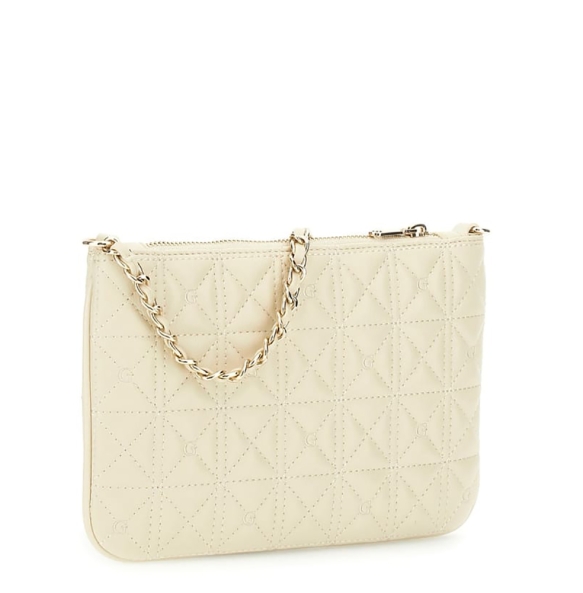 Πορτοφόλι - Τσαντάκι GUESS Flat Pouch PW7568P6274 Kρεμ