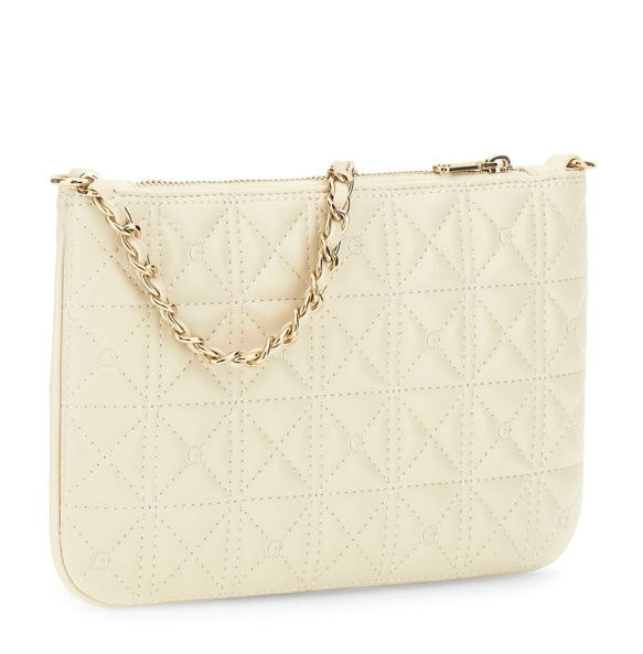 Πορτοφόλι - Τσαντάκι GUESS Flat Pouch PW7568P6274 Kρεμ
