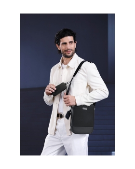 Τσαντάκι χιαστί  BANGE Premium Collection QD751 Μαύρο