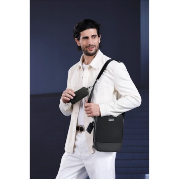 Τσαντάκι χιαστί  BANGE Premium Collection QD751 Μαύρο