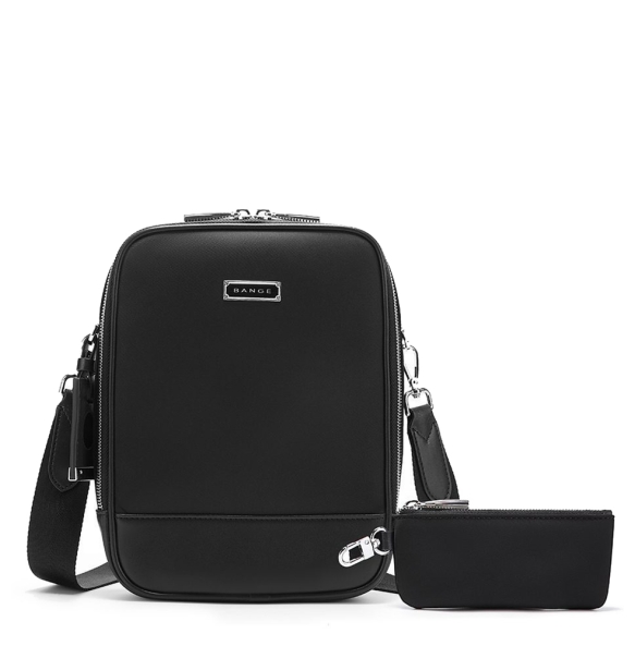 Τσαντάκι χιαστί  BANGE Premium Collection QD751 Μαύρο