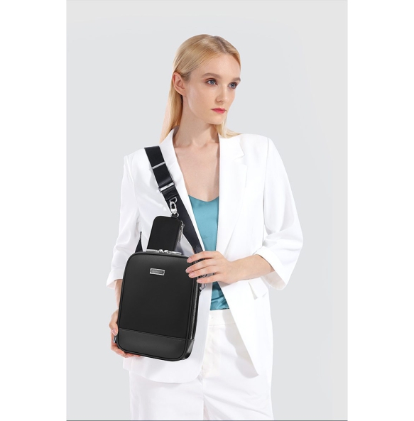 Τσαντάκι χιαστί  BANGE Premium Collection QD751 Μαύρο