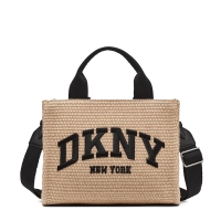 Τσάντα DKNY Hadlee Medium Logo Tote Bag R51ADC80 Ψάθα