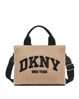 Τσάντα DKNY Hadlee Medium Logo Tote Bag R51ADC80 Ψάθα