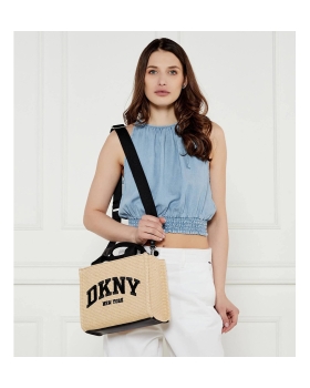 Τσάντα DKNY Hadlee Medium Logo Tote Bag R51ADC80 Ψάθα