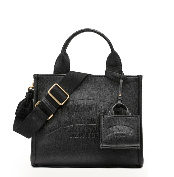 Τσάντα DKNY Hadlee Small Logo Embossed Tote Bag R53AAC80 Μαύρο