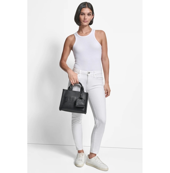 Τσάντα DKNY Hadlee Small Logo Embossed Tote Bag R53AAC80 Μαύρο