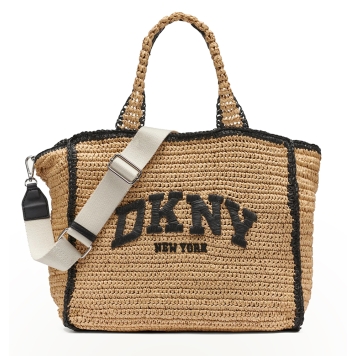 Τσάντα DKNY Hadlee Medium Woven Tote Bag R61AYR57 Ψάθα
