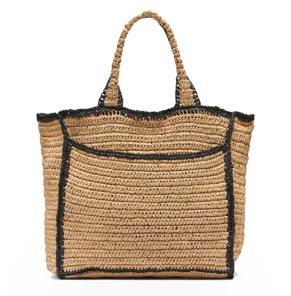 Τσάντα DKNY Hadlee Medium Woven Tote Bag R61AYR57 Ψάθα