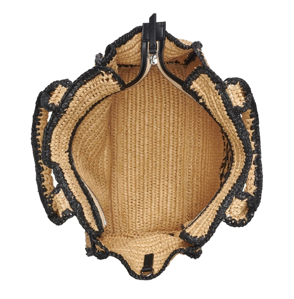Τσάντα DKNY Hadlee Medium Woven Tote Bag R61AYR57 Ψάθα