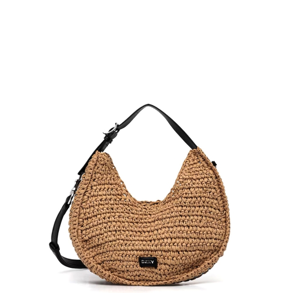 Τσάντα DKNY Camila Hobos Handbag R61EDM32 Ψάθα