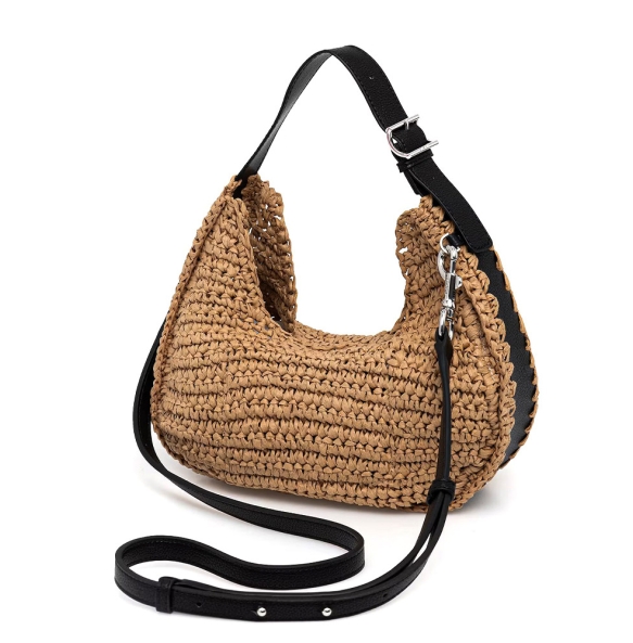 Τσάντα DKNY Camila Hobos Handbag R61EDM32 Ψάθα