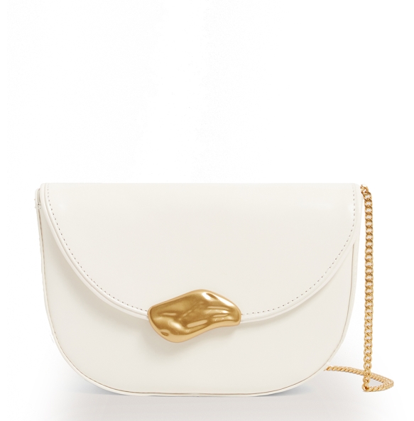 Τσάντα TED BAKER Ddalie Leather Statement Clutch Bag 282315 Ιβουάρ