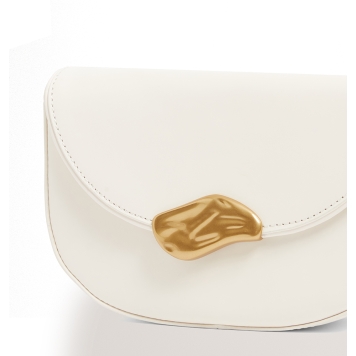 Τσάντα TED BAKER Ddalie Leather Statement Clutch Bag 282315 Ιβουάρ