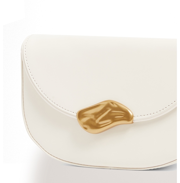 Τσάντα TED BAKER Ddalie Leather Statement Clutch Bag 282315 Ιβουάρ