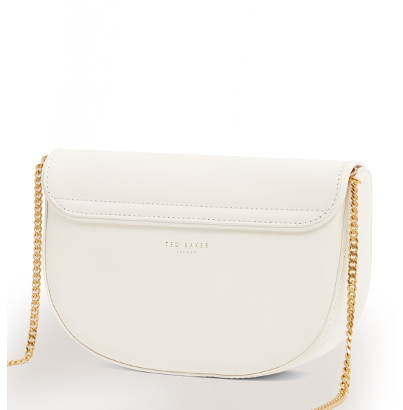 Τσάντα TED BAKER Ddalie Leather Statement Clutch Bag 282315 Ιβουάρ