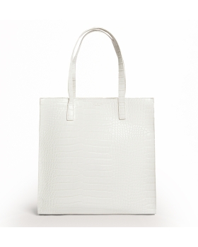 Τσάντα TED BAKER Wenella Croc Large Icon Bag 282817 Λευκό