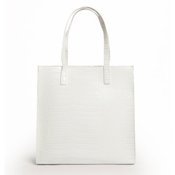Τσάντα TED BAKER Wenella Croc Large Icon Bag 282817 Λευκό