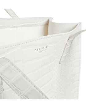 Τσάντα TED BAKER Wenella Croc Large Icon Bag 282817 Λευκό