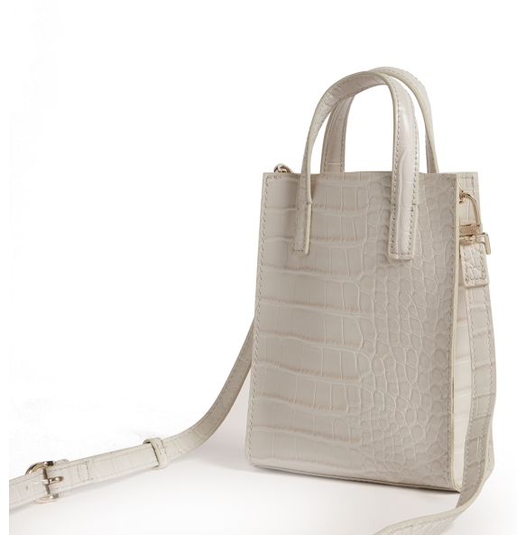 Τσάντα TED BAKER Wenissa Croc Mini Icon Bag 282820 Ιβουάρ