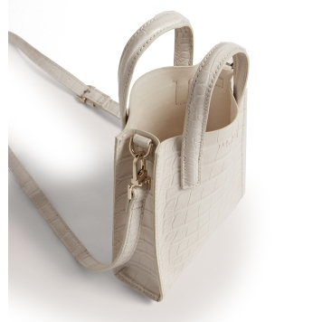 Τσάντα TED BAKER Wenissa Croc Mini Icon Bag 282820 Ιβουάρ