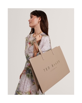 Τσάντα TED BAKER Cricon Wide Icon Bag 283872 Σκούρο Μπεζ