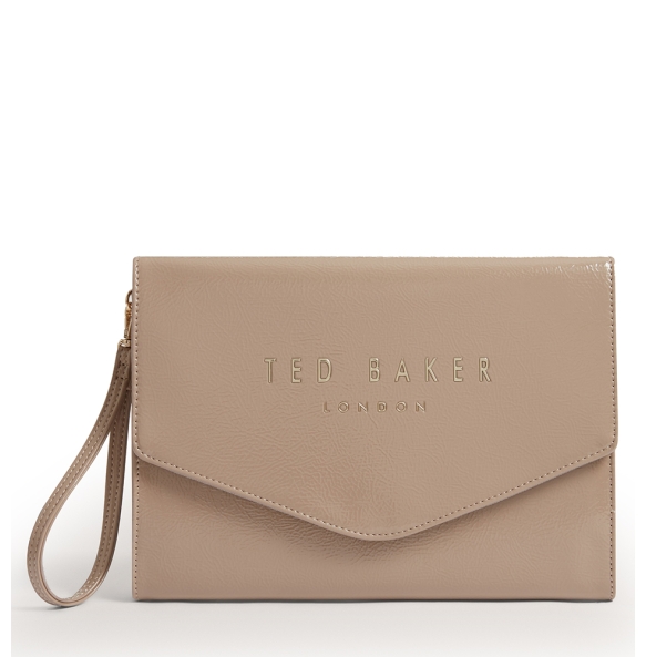 Φάκελος TED BAKER Crinkie Icon Pouch 283874 Σκούρο Μπεζ