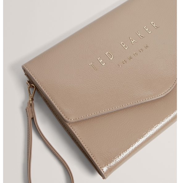 Φάκελος TED BAKER Crinkie Icon Pouch 283874 Σκούρο Μπεζ