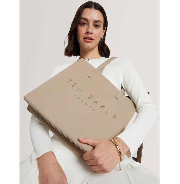 Τσάντα TED BAKER Crincon Large Icon Bag 283875 Σκούρο Μπεζ