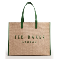 Τσάντα TED BAKER Pallmer Faux Raffia 284036 Ψάθα Πράσινο