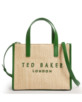 Τσάντα TED BAKER Paolina Rafia Icon Bag 284037 Πράσινο