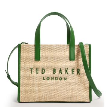 Τσάντα TED BAKER Paolina Rafia Icon Bag 284037 Πράσινο