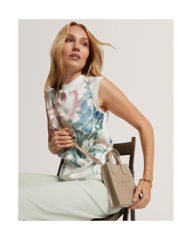 Τσάντα TED BAKER Crinkll Crinkle Mini Icon Bag 284045 Μπεζ