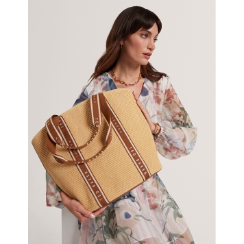 Τσάντα TED BAKER Rafiia Large Tote Bag 284052 Ψάθα
