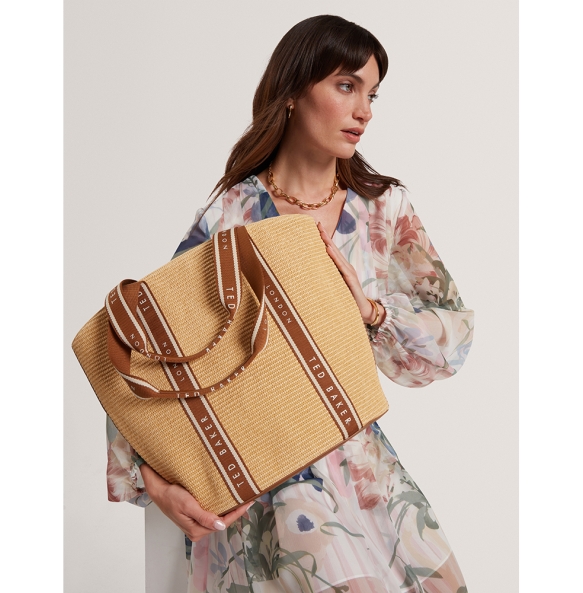 Τσάντα TED BAKER Rafiia Large Tote Bag 284052 Ψάθα