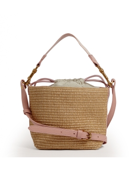 Τσάντα TED BAKER Raffyna Raffia Bucket Bag 284053 Ροζ