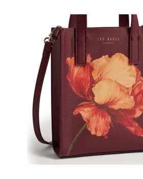 Τσάντα TED BAKER Shilee Printed Flower Mini Icon Bag 284078 Μπορντό