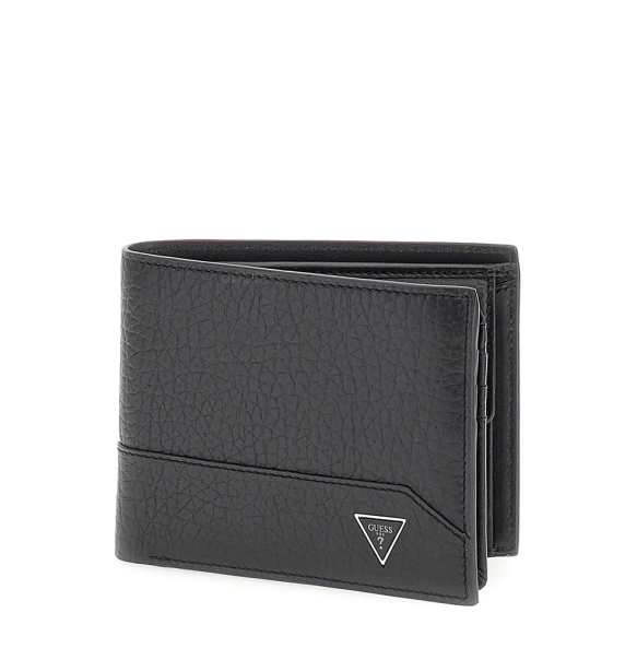 Πορτοφόλι GUESS Barcelona Bilfold SMBAGRLEA24 Μαύρο Πορτοφόλι GUESS Barcelona Bilfold SMBAGRLEA24 Μαύρο