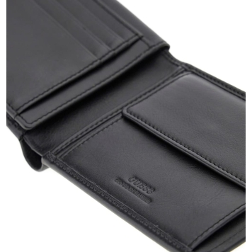 Πορτοφόλι GUESS New Boston Bifold  Double SMNEBRLEA24 Μαύρο