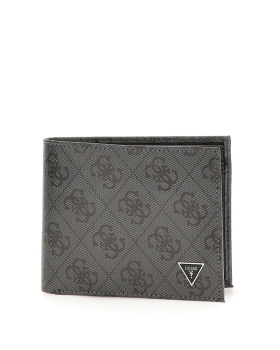 Πορτοφόλι GUESS Miano Bilfold SMVELELEA20 Μαύρο