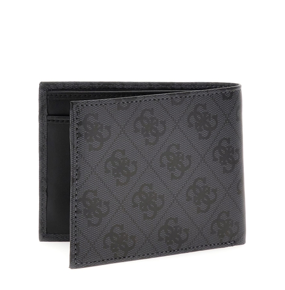 Πορτοφόλι GUESS Miano Bilfold SMVELELEA20 Μαύρο