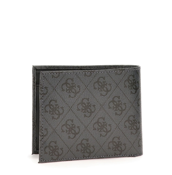 Πορτοφόλι GUESS Miano Bilfold SMVELELEA20 Μαύρο