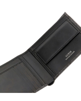 Πορτοφόλι GUESS Miano Bilfold SMVELELEA20 Μαύρο