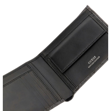 Πορτοφόλι GUESS Miano Bilfold SMVELELEA20 Μαύρο